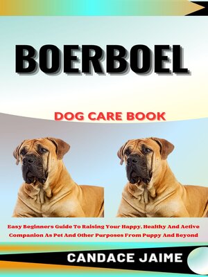 cover image of BOERBOEL  DOG CARE BOOK
